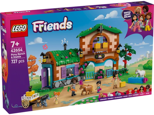 Ponyhof und Stall Lego Friends, 727 Teile