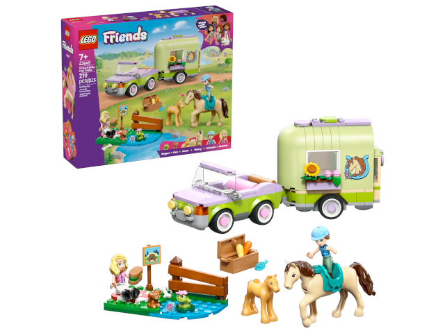 Lego Friends Pferd und Fohlen mit Pferdeanhänger