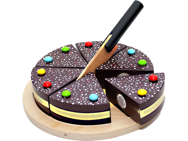 Schokoladentorte aus Holz Ø 13 cm