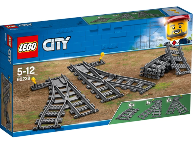 Weichen Lego City, 8 Teile