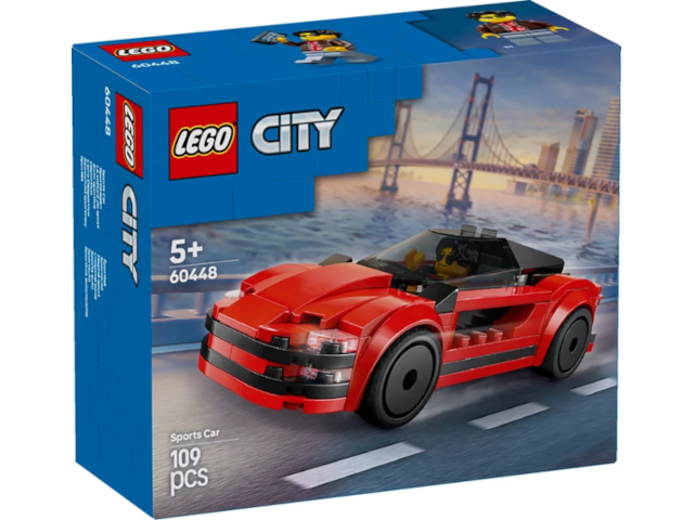 Roter Sportwagen Lego City, 109 Teile