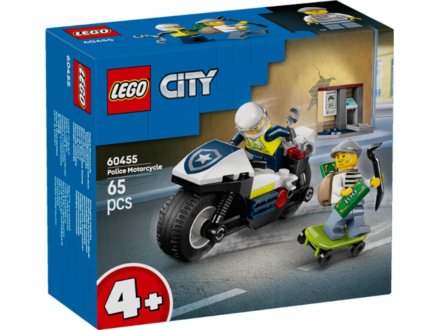 Lego city Verfolgungsjagd mit dem Polizeimotorrad