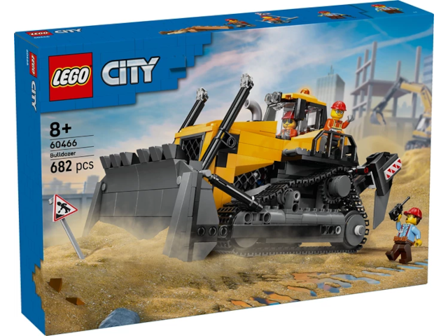 Lego city Gelber Bulldozer mit Frontlader