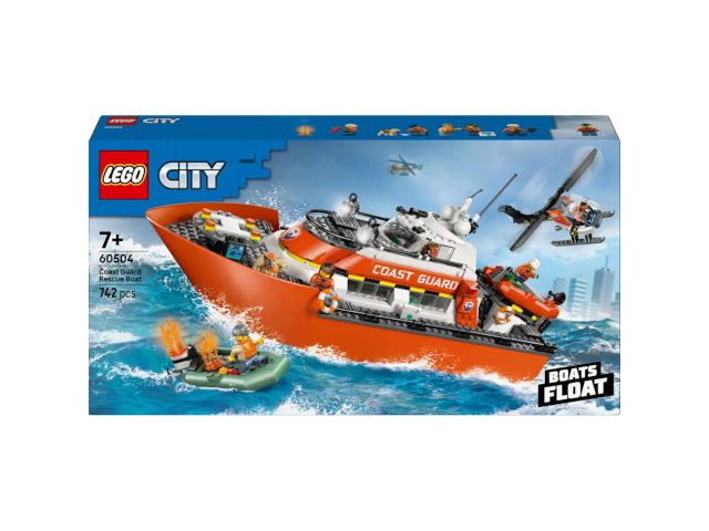 Lego City Rettungsboot der Küstenwache mit Hu