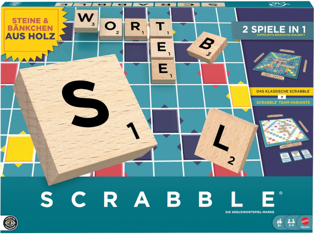 Scrabble Original Holz 2 in 1