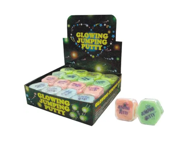 Lustige Springknete, glow in the dark