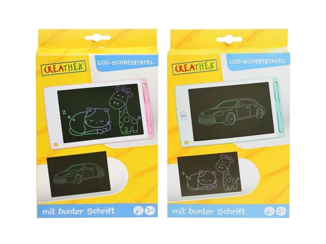 LCD Schreibtafel, assortiert