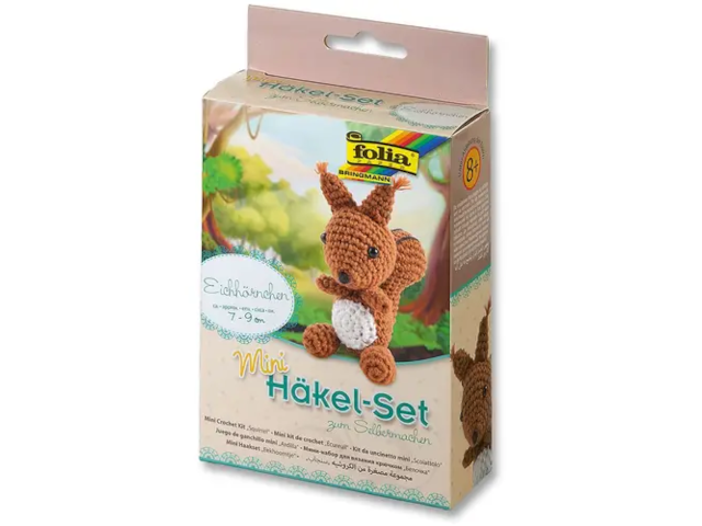 Mini-Häkelset Eichhörnchen