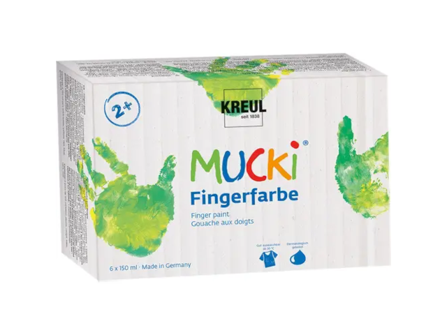 MUCKI Fingerfarbe 6er Set