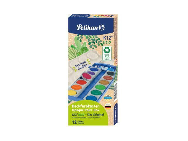 Malkasten mit 12 Farben eco inkl. Deckweiss