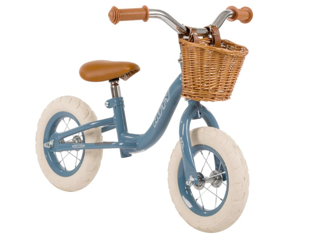 Vintage Balance Bike, 10 Zoll, blau