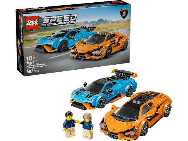 Lego Speed Lamborghini Revuelto und Huracán STO