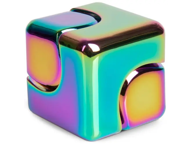 Fidget Spinner Cube - Multicoloured Meta