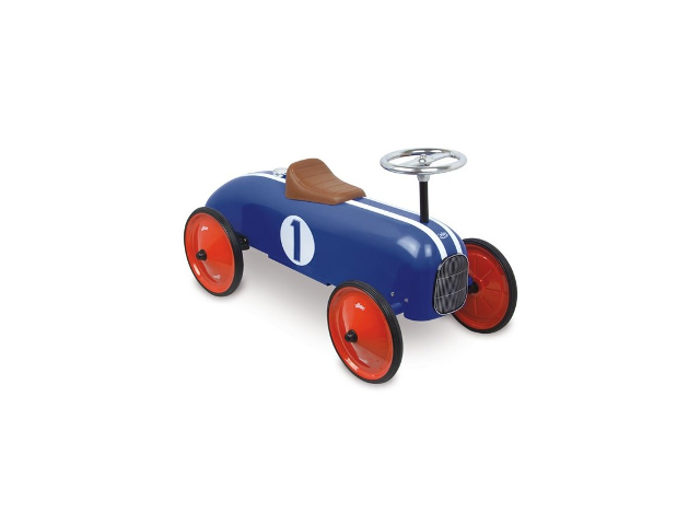 Rutscher Porteur voiture vintage bleue