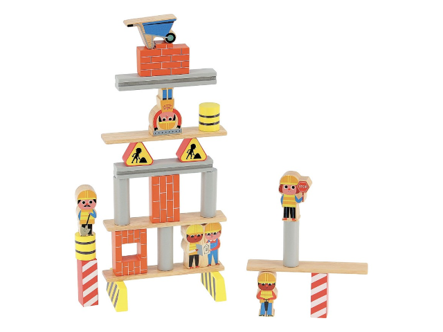 Stapelspiel Baustelle