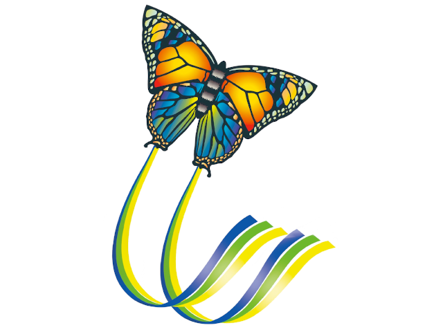 Einleiner-Drachen Butterfly