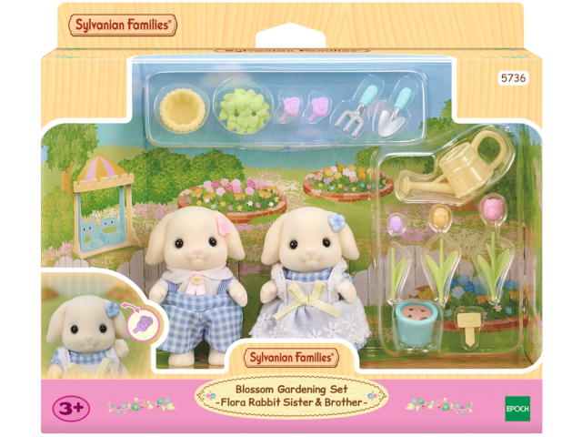 Blumen u. Garten-Set mit Figuren