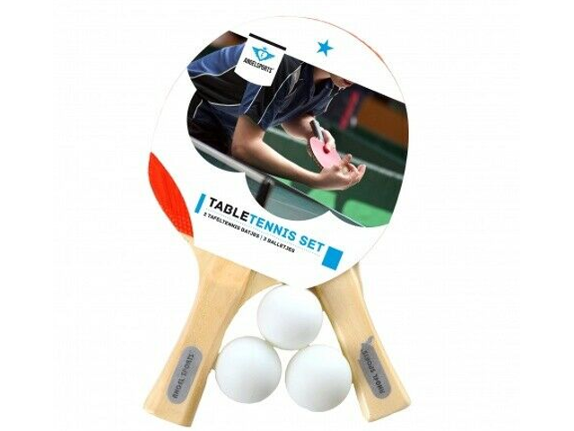 Tischtennis-Set, 2 Schläger, 3 Bälle