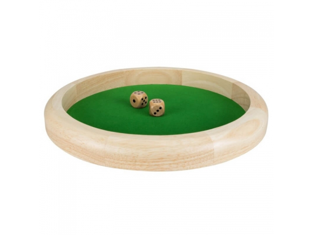 Würfelteller Natural aus Holz 29cm