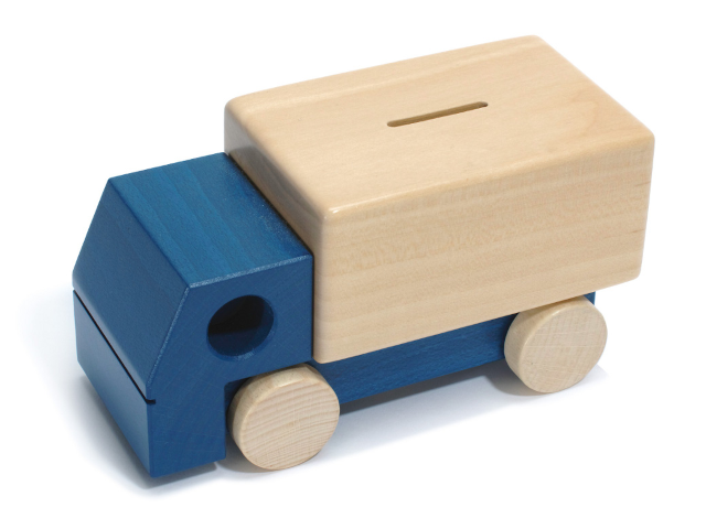 Sparkässeli Lastauto blau