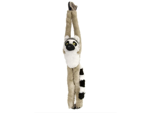 Plüsch hängender Ringelschwanz-Lemur 50 cm