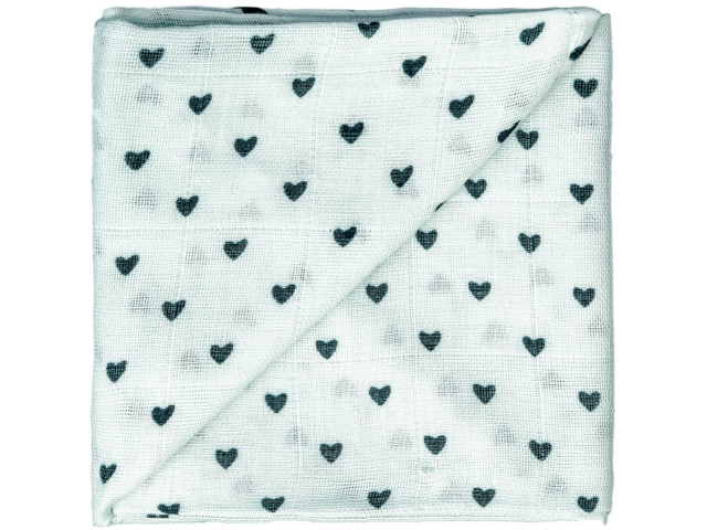 Baby Gaze 60 x 60cm mint (Herzen)