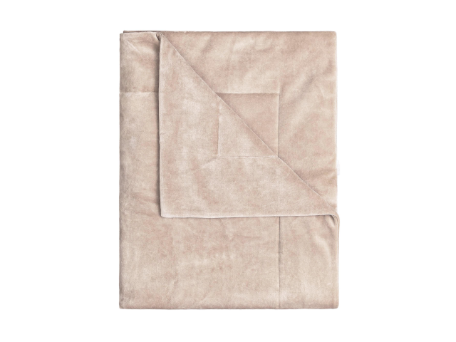 Babydecke Samt Sand