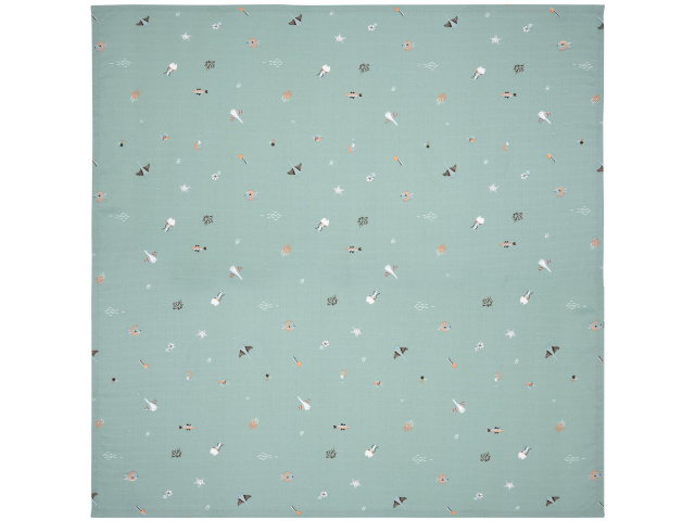 Muslin Tuch 110 x 110 Ocean Vibes